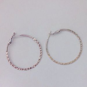 ❤️3/$29 Sterling silver hoops